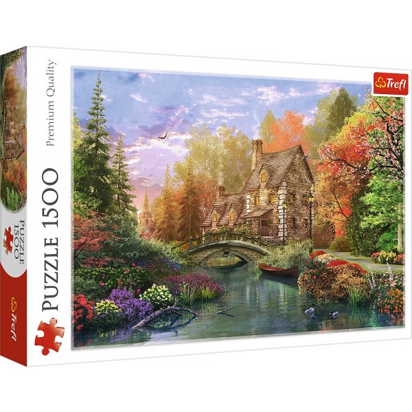 Пазли картонні (8 +) Trefl Котедж біля озера / MGL 1500 ел. (26136)