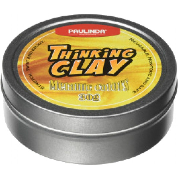 Розумний пластилін Paulinda Thinking Clay Металлик Золото 30  г (PL-170205)