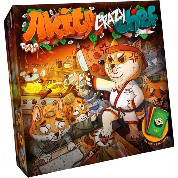 Настільна гра карткова (8+) Danko-Toys "Akita Crazy Chef" (G-ACC-01-01)