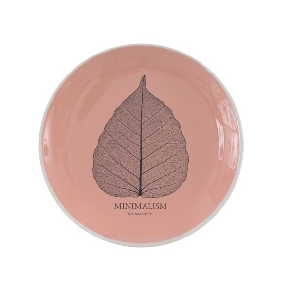 Тарілка десертна Limited Edition Minimalism 17.5 см Coral (HTK-008)