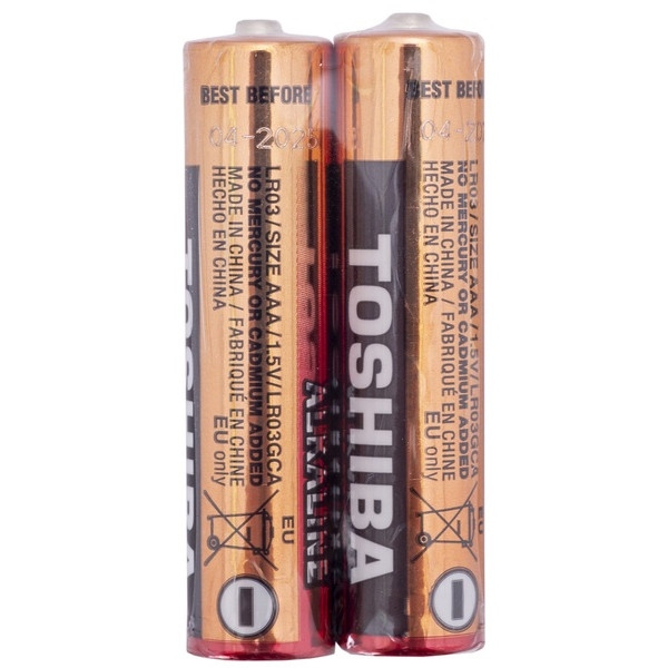 Батарейка тип AAA Toshiba LR03 Economy Alkaline SP 1X2 (00159944)