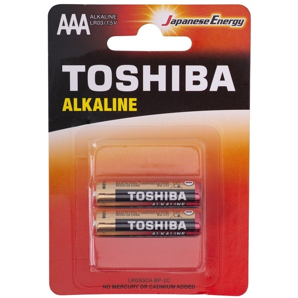 Батарейка тип AAA Toshiba LR03 Economy Alkaline BP 1X2 (00159939)