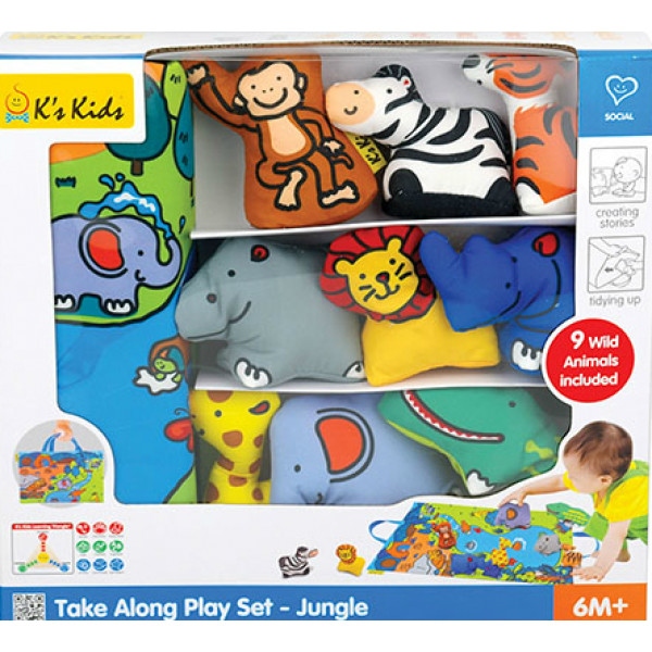 Розвиваючий килимок K’S Kids Baby 3D Джунглі з тваринами (KA10744-GB)