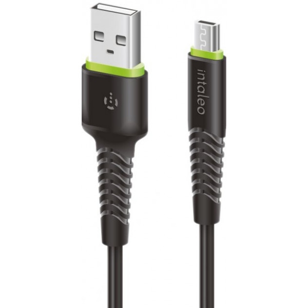 Кабель синхронізації даних Intaleo CBFLEXM2 Micro USB 2м Black (1283126521430)