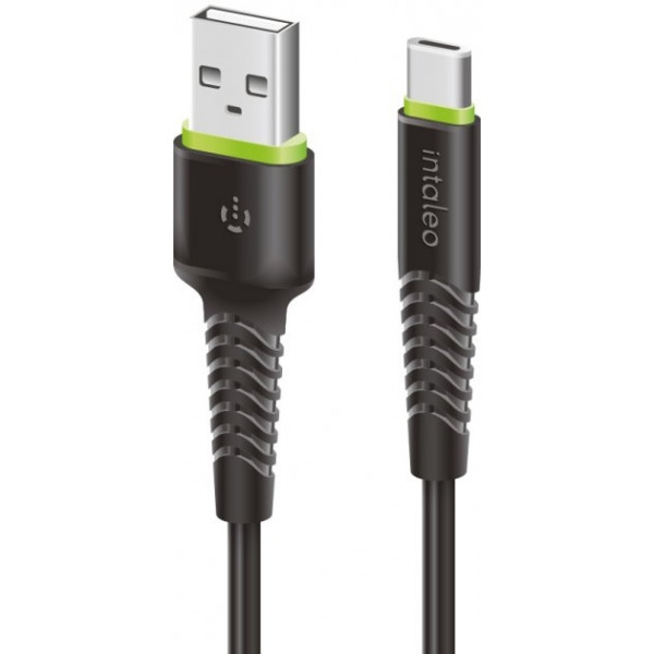 Кабель синхронізації даних Intaleo CBFLEXT2 Type-C 2м Black (1283126521423)