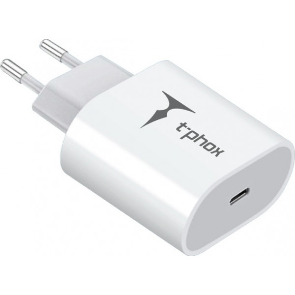 Мережевий зарядний пристрій T-phox iSpeed PD 20W Charger White