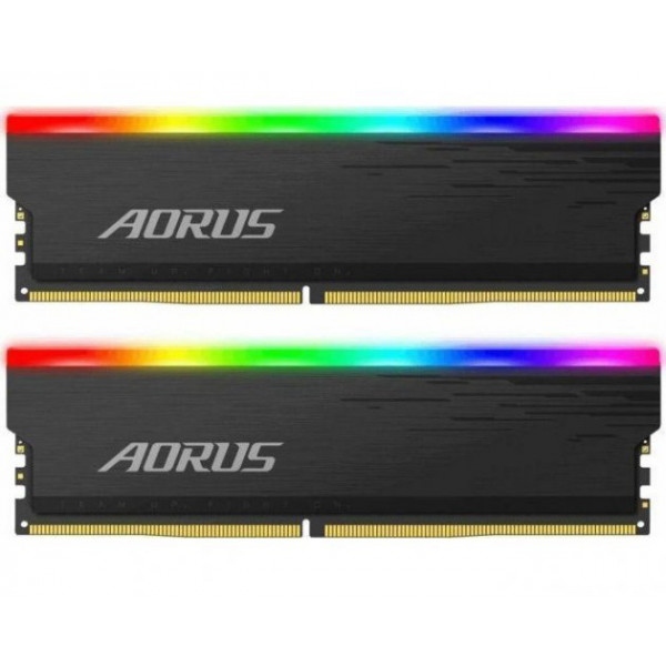 Память DDR Gigabyte DDR4 16Gb(2x8Gb) 3333Mhz RGB Fusion 2.0 AORUS Memory boost (GP-ARS16G33)