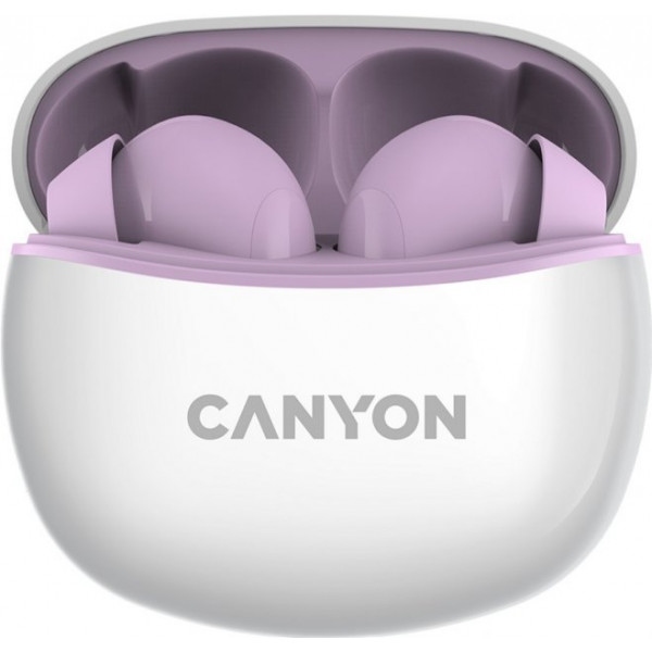 Навушники вкладиші бездротові TWS Canyon TWS-5 (CNS-TWS5PU) Purple