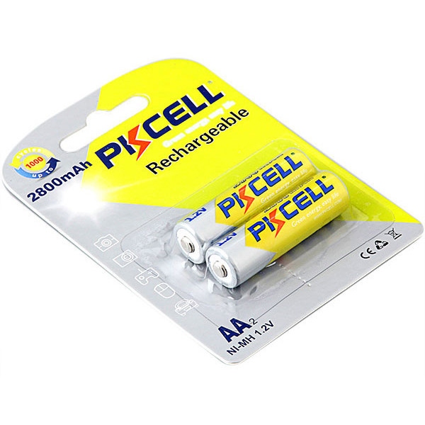 Акумулятор тип AA PKCELL HR06/AA 2800mAh NiMH 2 шт. (PC/AA2800-2B)