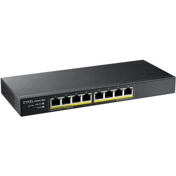 Коммутатор локальної мережі (Switch) Zyxel GS1915-8EP (GS1915-8EP-EU0101F)