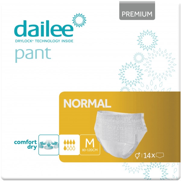 Одноразові підгузки-трусики Dailee Pant Premium для дорослих Normal Medium, 14 шт. (144.12.009)