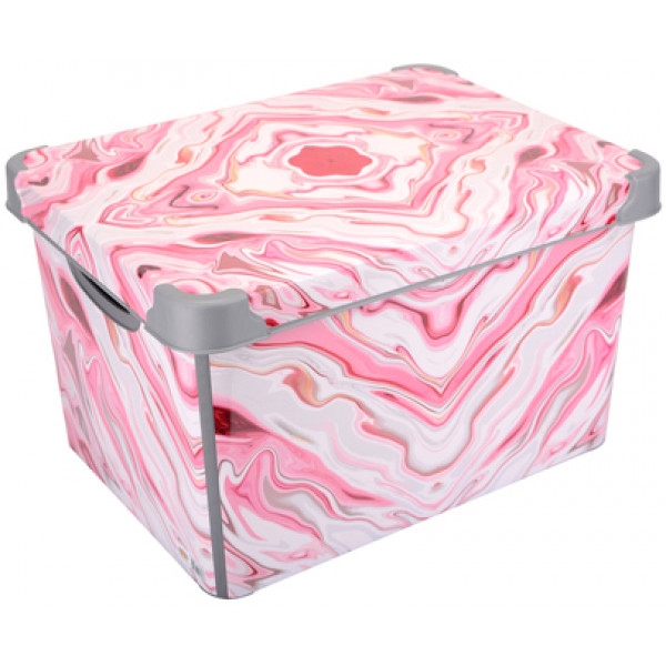 Корзина для зберігання VIOLET HOUSE 0648 Decor Red Murbl с/кр. 20 л