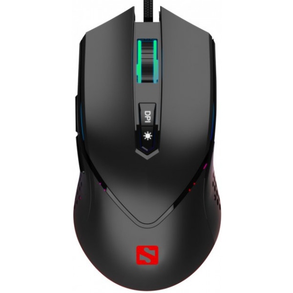 Миша дротова ігрова Sandberg Azazinator Mouse 6400 RGB Black (640-20)