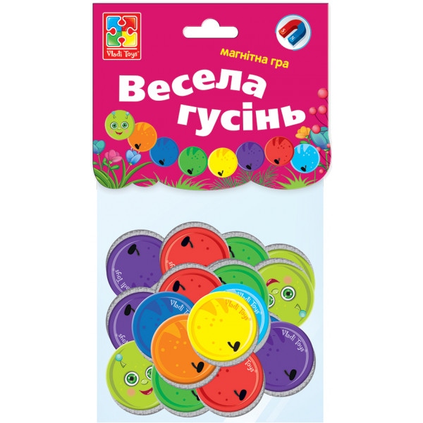 Настільна гра розважальна (3-4 роки) Vladi Toys "Весела гусінь" (укр) (VT5900-04)