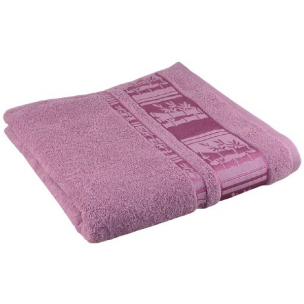 Рушник банний GM Textile махровий пудра бамбук 70x140
