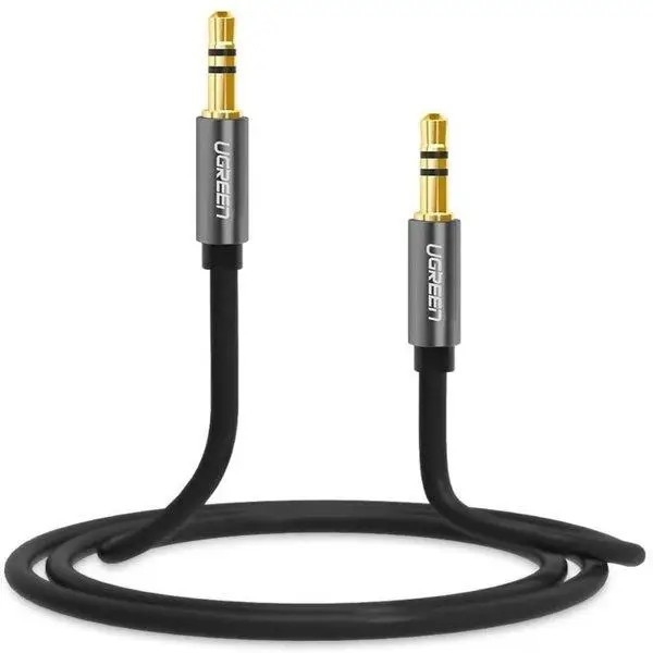 Кабель 3.5 мм -3.5 мм UGREEN AV119 3.5mm Male to 3.5mm Male Cable 0.5m Black (10732)