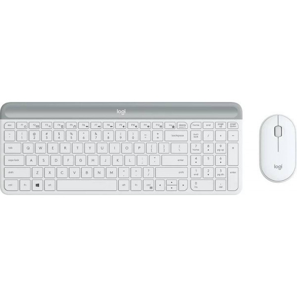 Клавіатура + миша бездротова Logitech MK470 Slim Wireless White UA (920-009205)