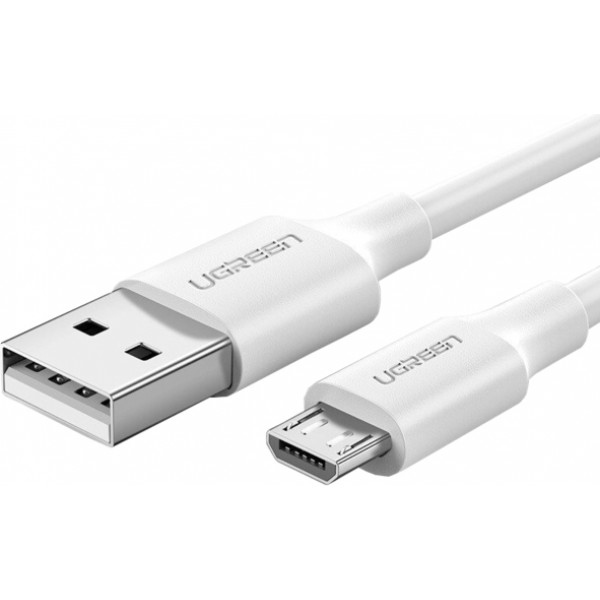 Кабель синхронізації даних UGREEN US289 USB - Micro USB Cable 1.5 m White (60142)