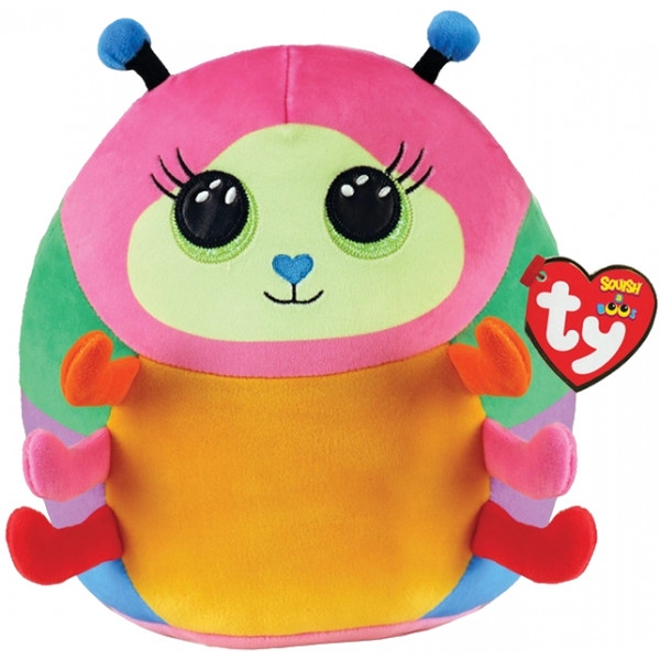 М'яка іграшка тварина TY SQUISH-A-BOOS 39237 Жучок "CATERPILLAR" 20 см (39237)