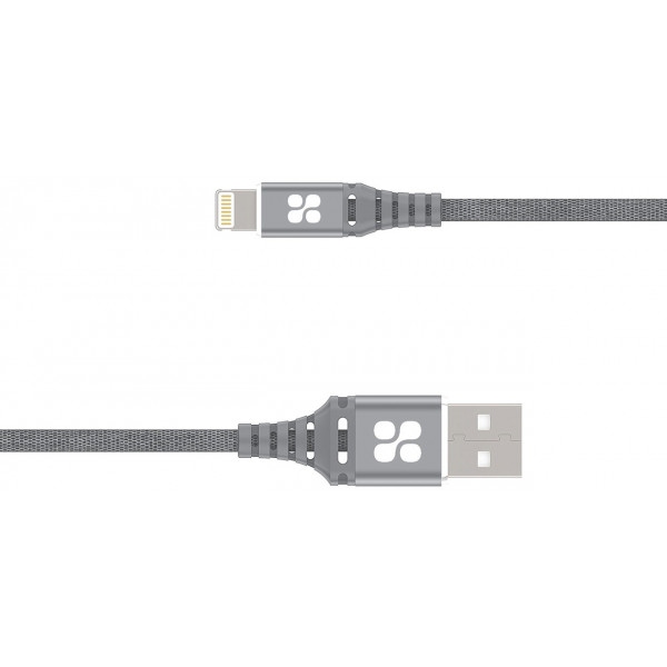 Кабель синхронізації даних Promate Lightning-USB Nervelink-i2 Grey