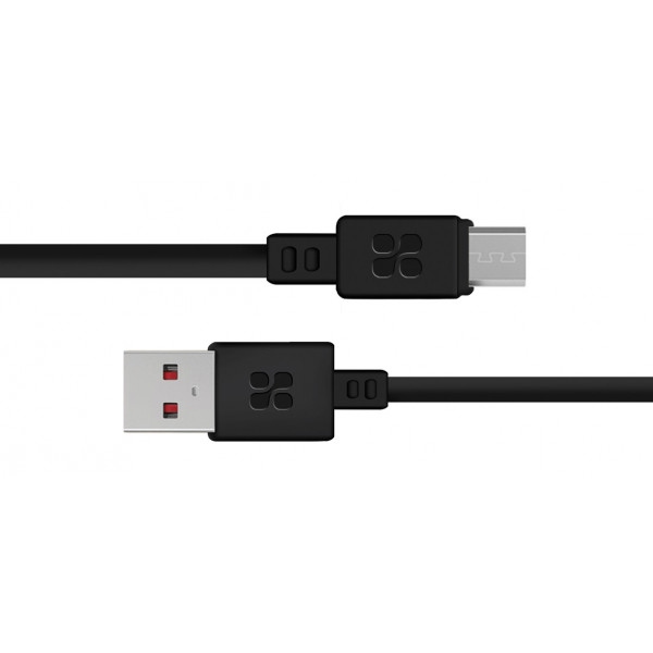 Кабель синхронізації даних Promate USB-microUSB Microcord-1.Black