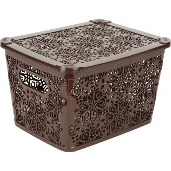 Корзина для зберігання VIOLET HOUSE 0402 №2 Ажур Coffee 7 л