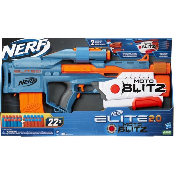 Бластер багатозарядний Hasbro NERF "Мотоблітз", серія "Нерф Еліт 2.0" (F5872)
