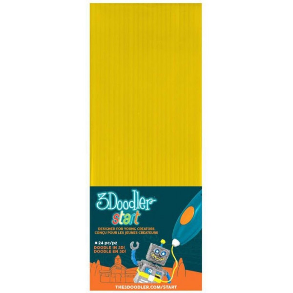 3D-стрижні 3Doodler Набір стержнів, 24 шт (3DS-ECO04-YELLOW-24)