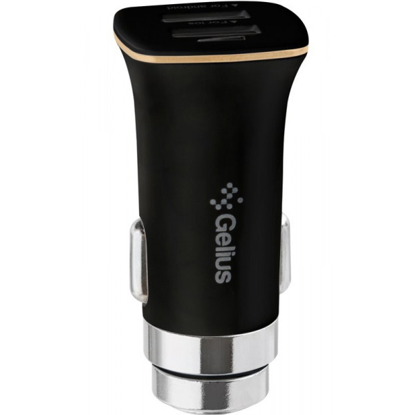 Автомобільний зарядний пристрій Gelius Pro Apollo GP-CC01 2USB 3.1A 15W Black (92660)