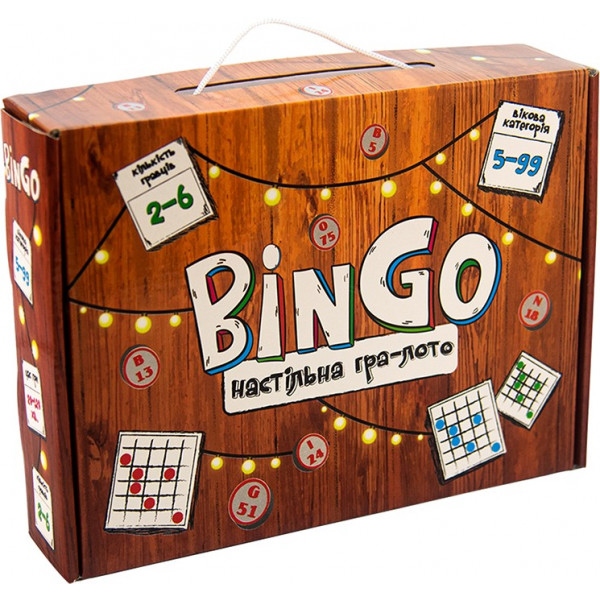 Настільна гра класична (5-7 років) Strateg лото "BinGo", укр (30757)