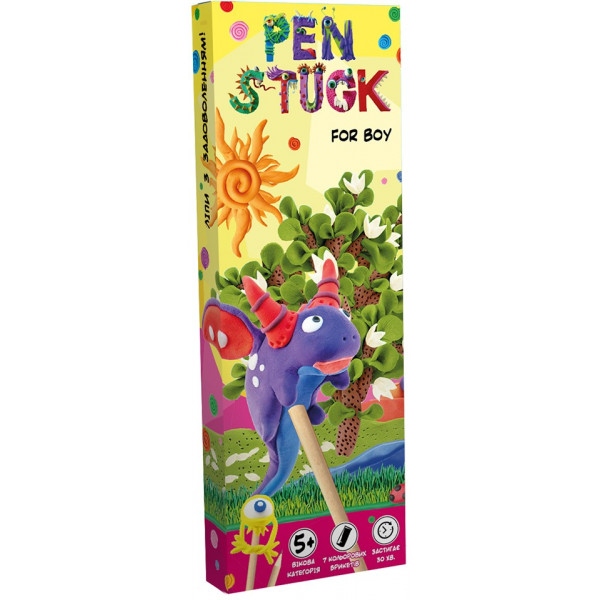Маса для ліплення Strateg Pen Stuck for boy (укр.) (30762)