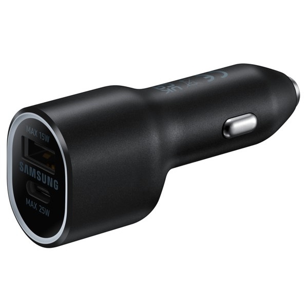 Зарядний пристрій для мобільного пристрою (авто) Samsung 40W Super Fast Dual Charger Black (EP-L4020NBEGRU)