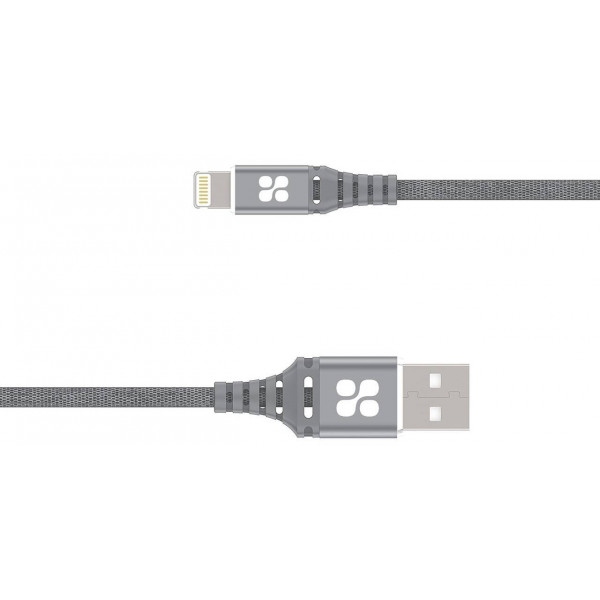 Кабель синхронізації даних Promate Lightning-USB Nervelink-i Grey