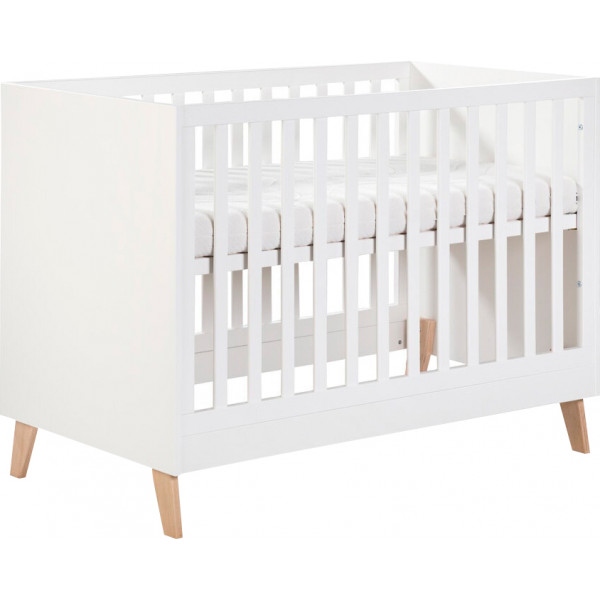 Ліжечко дитяче прямокутне Klups Noah 120х60 см White (NOAH1)