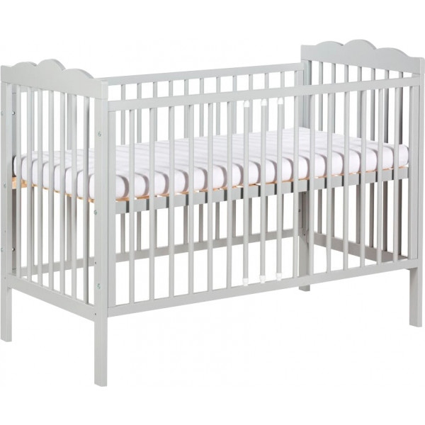 Ліжечко дитяче прямокутне Klups Oliver 120х60 см Gray (OLIVER1)
