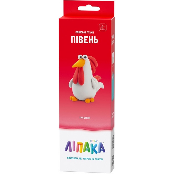 Маса для ліплення Ліпака СВІЙСЬКІ ПТАХИ: ПІВЕНЬ (30098-UA01)