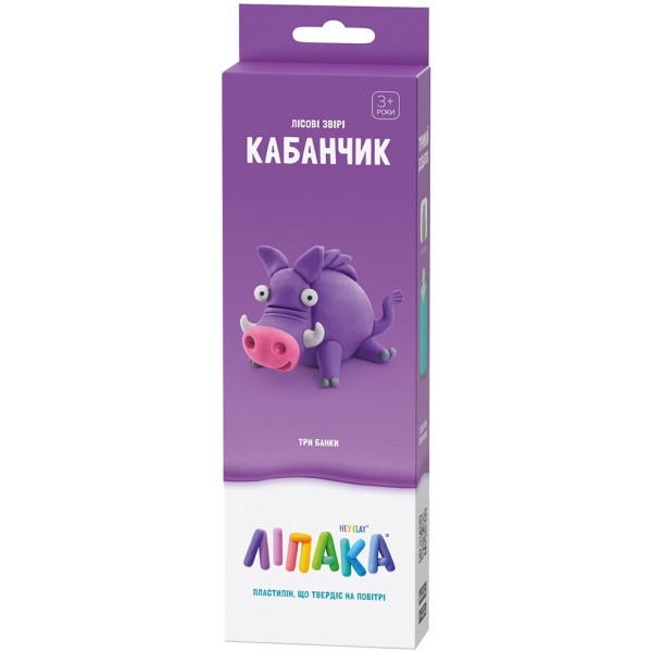 Маса для ліплення Ліпака ЛІСОВІ ЗВІРІ: КАБАНЧИК (30109-UA01)