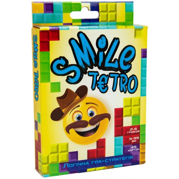 Настільна гра карткова (5-7 років) Strateg "Smile tetro", укр (30280)