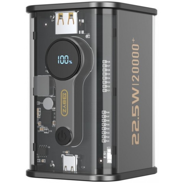 Батарея мобільна BYZ 20000 mAh Type-C PD Black (BYZ-W90-B)