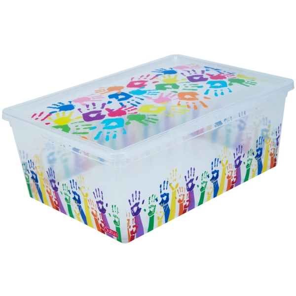 Короб для зберігання Qutu Colored Hands 10 л