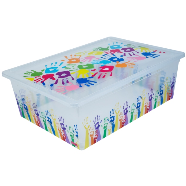 Короб для зберігання Qutu Colored Hands 25 л