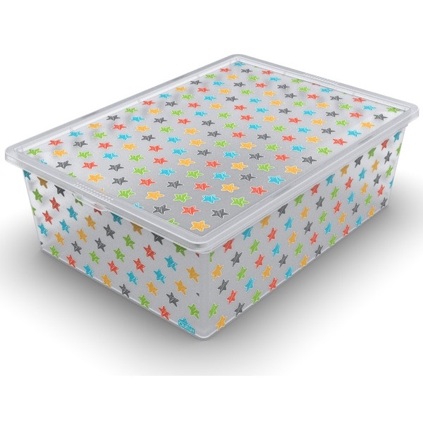 Короб для зберігання Qutu Light Box с/к Colored Stars 25 л