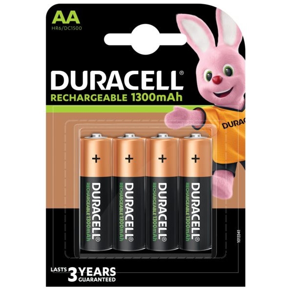 Акумулятор тип AA Duracell HR6 (AA) 1300mAh уп. 4 шт