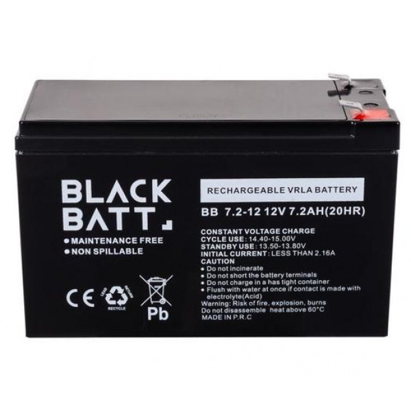Акумулятор для ДБЖ Blackbatt 12V/7,2Ah AGM