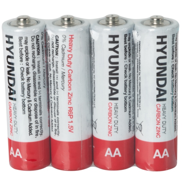Батарейка тип AA Hyundai R6 AA Shrink 4 Heavy Duty (HT7007006)
