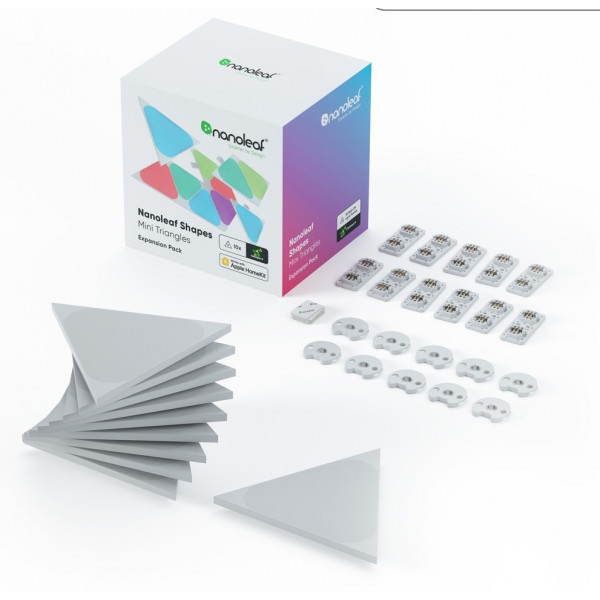 Світлодіодний світильник Nanoleaf Shapes Mini Triangles Умные панели 10 шт. (NL48-1001TW-10PK)