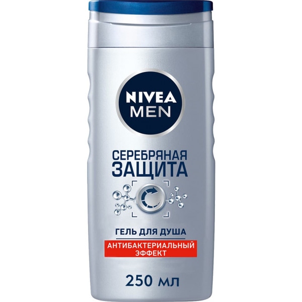 Гель для душа NIVEA Срібний Захист чол. 250мл