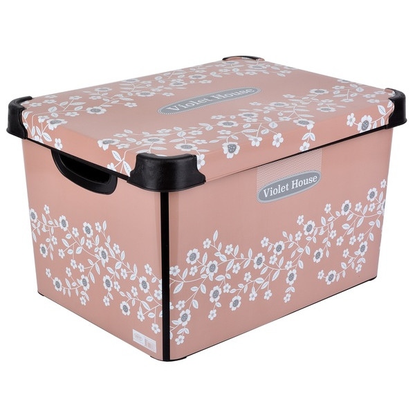 Короб для зберігання VIOLET HOUSE 0648 Powder Flowers з/кр. 20 л