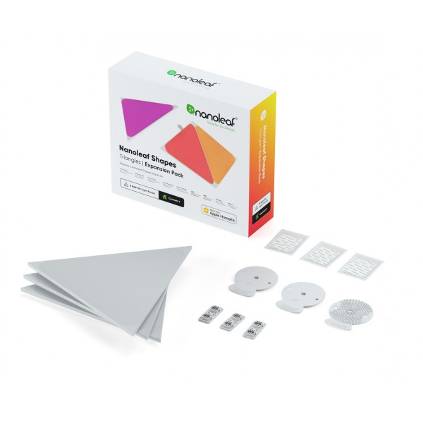 Світлодіодний світильник Nanoleaf Shapes Triangles Expansion Pack Умные панели 3 шт. (NL47-0001TW-3PK)