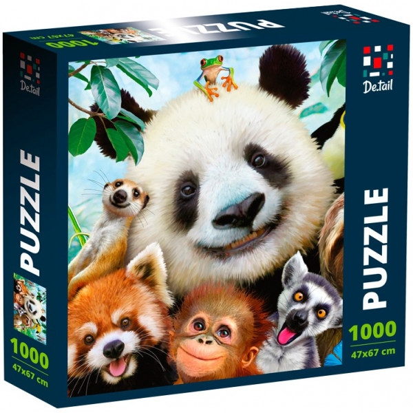 Пазли картонні (8 +) De.tail «Zoo Selfie» (1000 елем.) (DT1000-03)